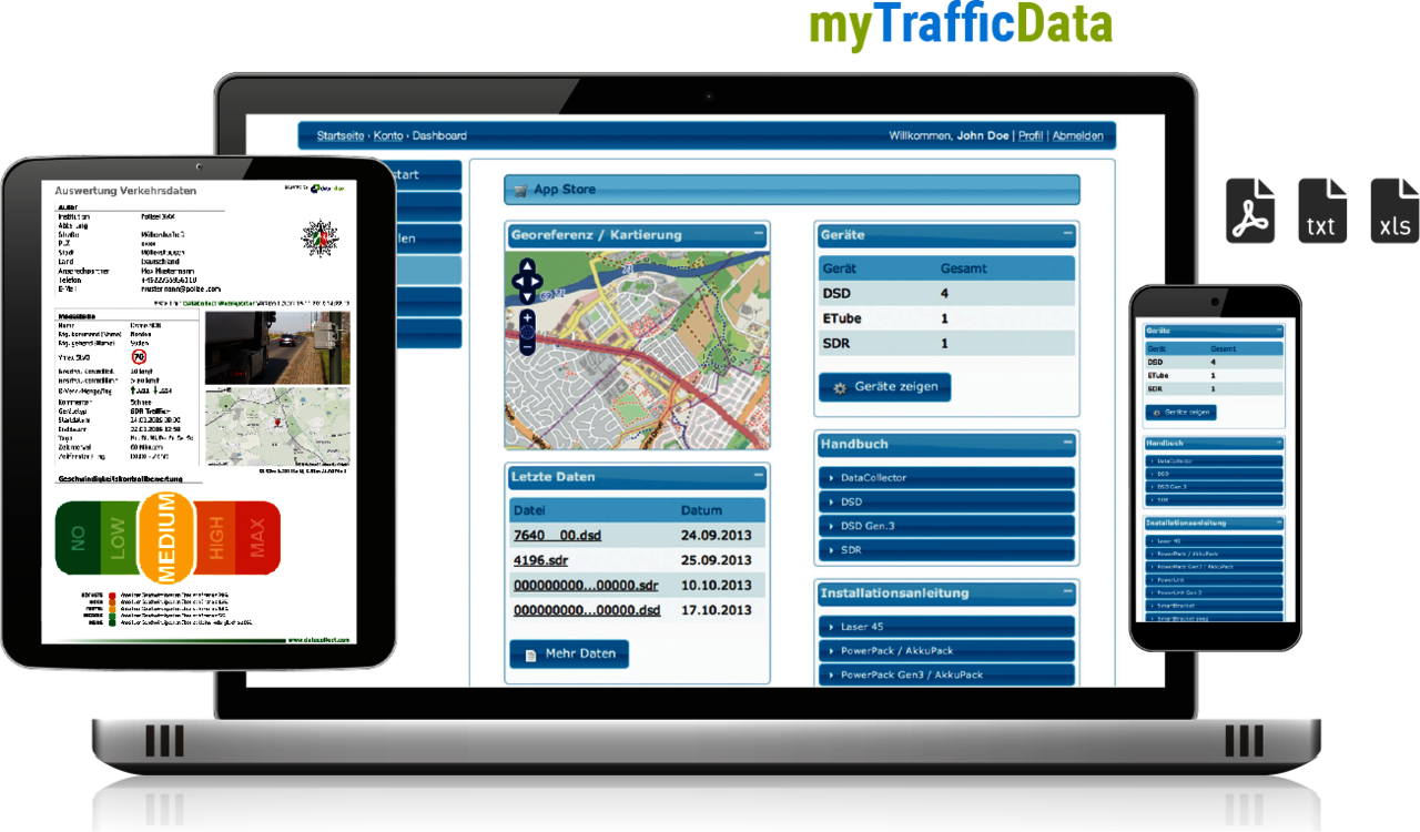 myTrafficData - the control centre for SDR and DSD systems