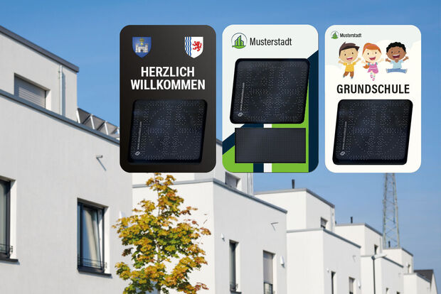 Geschwindigkeitsanzeigen in Kommunen