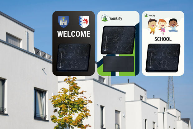 Speed displays in municipalities